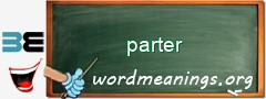 WordMeaning blackboard for parter